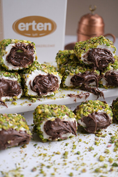 Erten Şekerleme Çikolata Dolgulu File Antep Fıstıklı Lokum 500 Gr