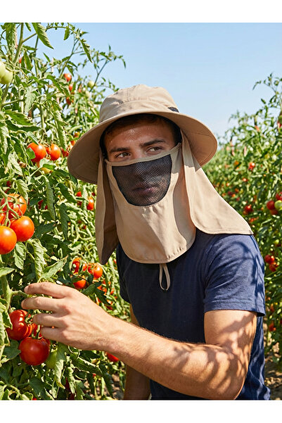 PIECE SIGNATURE Pălărie pentru drumeții, safari și pescuit, cu protecție pent...