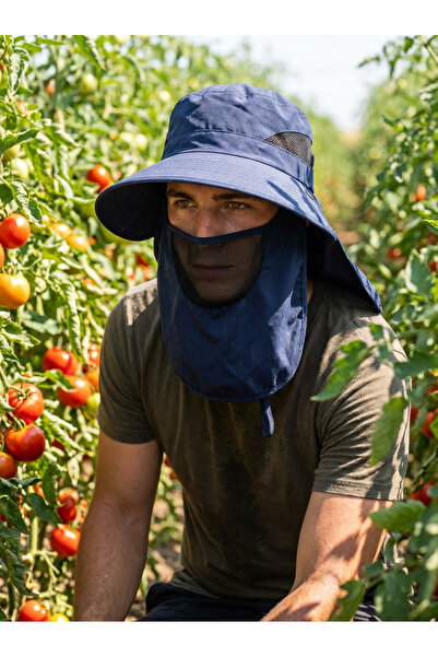 PIECE SIGNATURE Pălărie pentru drumeții, safari și pescuit, cu protecție pent...