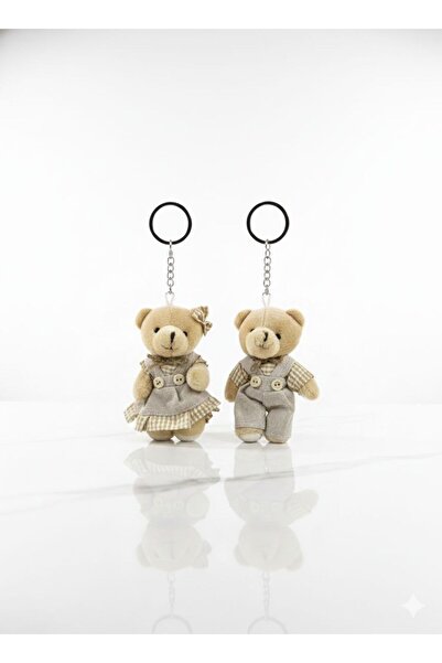 Genel Markalar Kapı Süsü Ve Takı Yastığı Için Elbiseli Peluş Ayıcık (12cm)