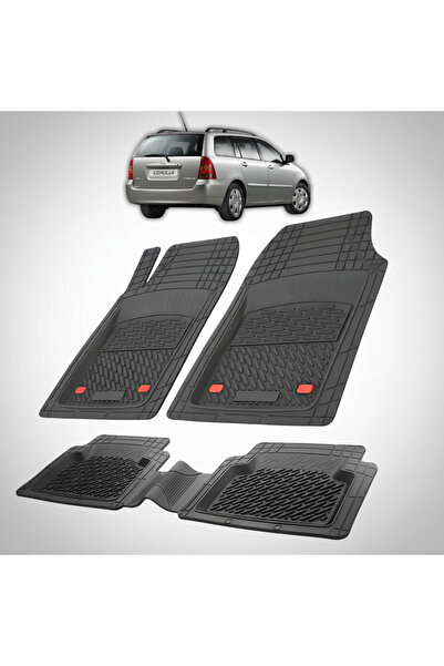 TEAMCAR Covorașe auto tip tavă pentru Toyota Corolla E12 Combi (2001-2007) Negre