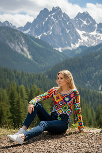 El örgüsü Yadicrochetorgu Otantik Kazak