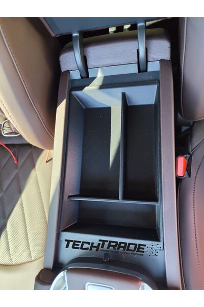 Tech Trade Chery Tiggo 7 PRO MAX ve YENİ TİGGO 7 (2026) Kolçak Organizer-3 Bölmeli Siyah