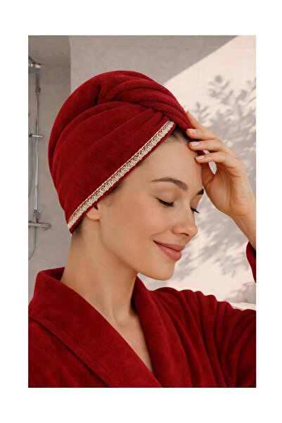 Ellia Soft Prosop de păr din bumbac gros din bambus, în cutie, prosop de păr ...