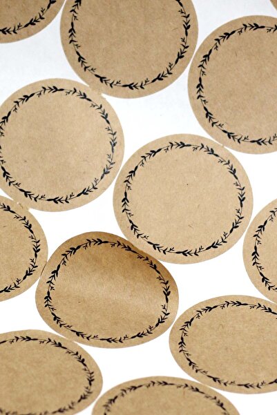 Vice سعر كرافت مطبوع بأوراق مستديرة / بطاقة هدية / لاصق 30 قطعة (5 سم)