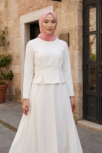 Aisha's Design bumbac moale Set dublu de șal din șifon Bone și practic, pudră...