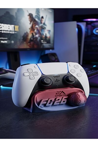 diğer 111 PS5 Kol Standı FC 26 Özel Tasarım - Futbol Temalı Dekoratif Joystic...
