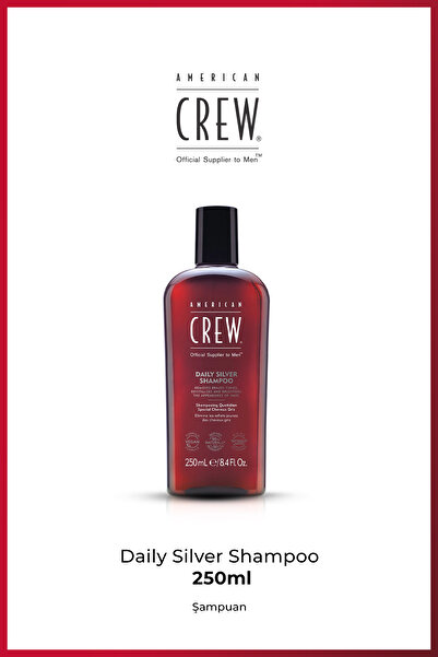 American Crew Daily Silver Shampoo 250 ml – Mor Şampuan | Sarı & Gri Saç Renk...