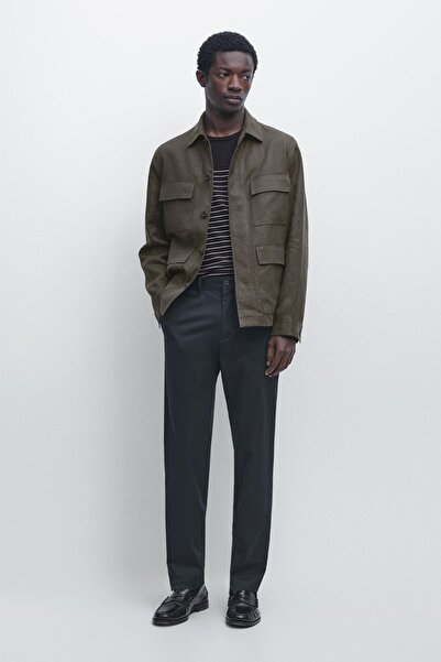 Massimo Dutti Pamuklu slim fit pantolon