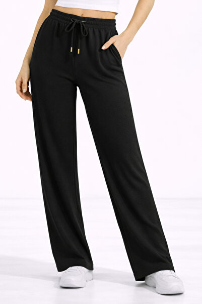 mezozoik Γυναικείο παντελόνι από λινό μείγμα, ψηλόμεσο, φαρδύ, τύπου Palazzo,...