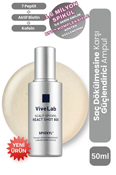 ViveLab Scalp Spioxyl React Shot 800 (50ml) / Saç Dökülmesine Karşı Güçlendir...