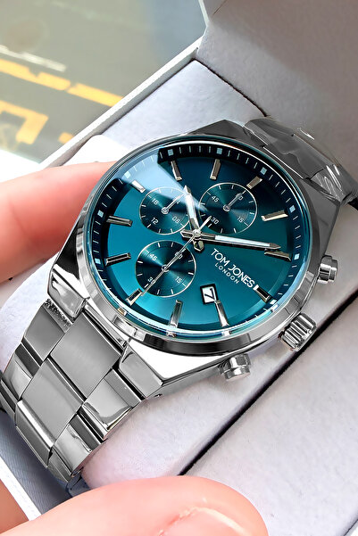 Tom Jones Erkek Kol Saati 3 Atm Su Geçirmez Gümüş Renk Çelik Kordon Agr55