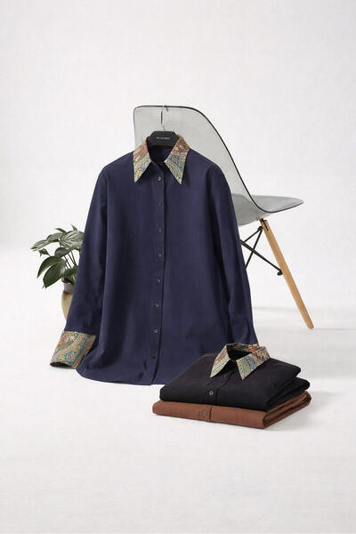 Touché Privé قميص بتفاصيل نمط عرقي