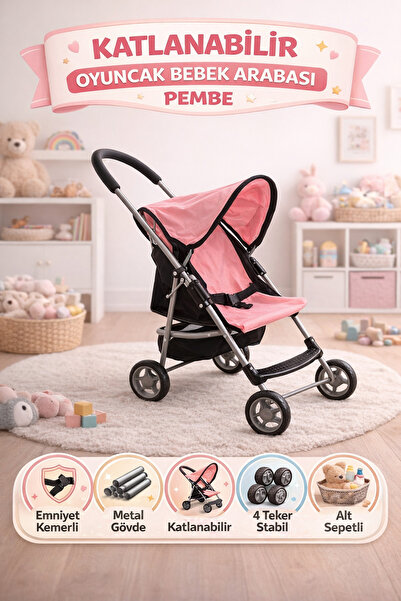 YILDIRIM OYUNCAK Katlanabilir Metal Dayanıklı Gövde 64 cm Tenteli Gölgelikli ...