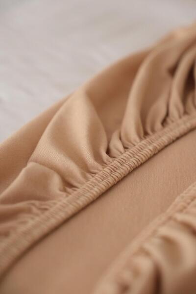 NEEDLE Μονό Ελαστικό Σεντόνι Κρεμ / Μπεζ (120x200)