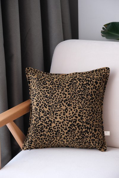 needle home textile .decoration Leo Kahve Throw Pillow Cover (45X45)