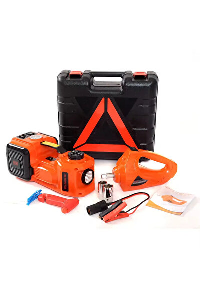 BUNCA ✨ رافعة سيارة هيدروليك 5 طن كهربائية مع منفاخ ومفتاح كفرات 12 فولت وكشا...