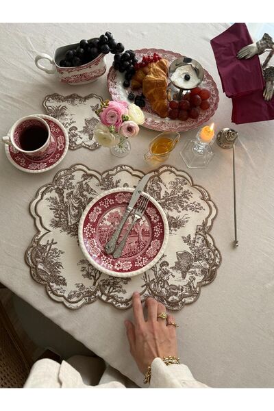 NEEDLE Rustik Amerikan Servis ve Kokteyl Peçetesi Kahve