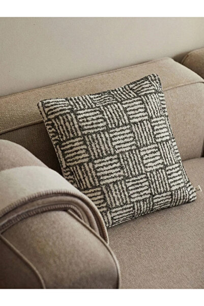 NEEDLE Mondri Gri Kırlent Kılıfı (45x45)