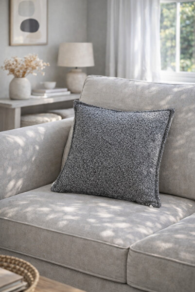 needle home textile .decoration Κάλυμμα μαξιλαριού Teddy Grey (45x45)