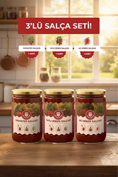 Antep Pazarı 3'lü Salça Paketi