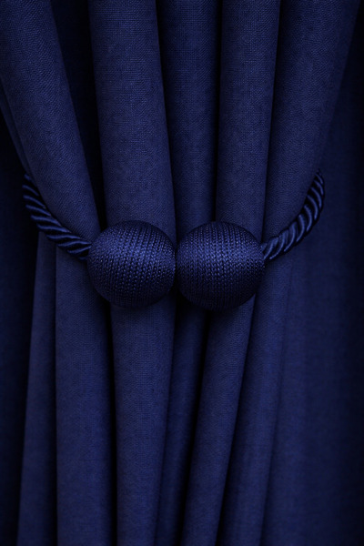 BD beyaz dokuma Αξεσουάρ συλλέκτη μαγνητικής κουρτίνας Navy Blue