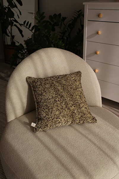 NEEDLE Cookie Kahve Kırlent Kılıfı (45x45)