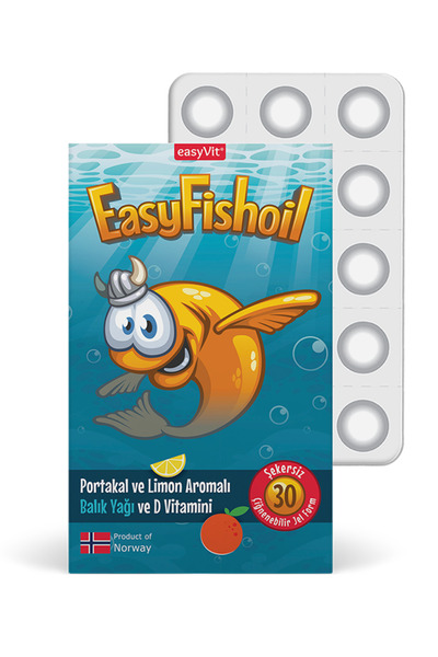 Easy Fishoil EasyFishoil Omega 3 Çiğnenebilir 30 Adet Jel