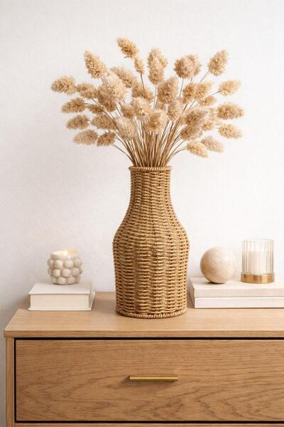 NEWNOW Vază decorativă din rattan natural Bohem Aura