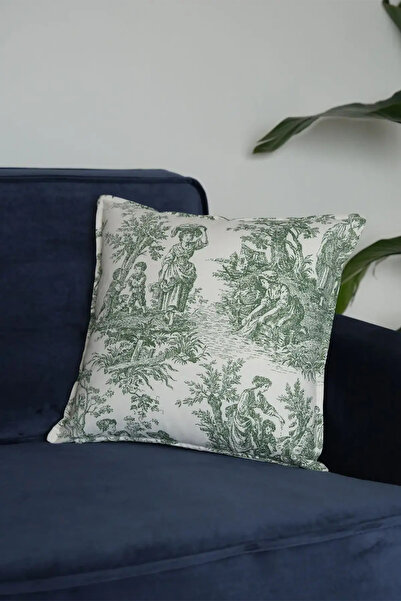 needle home textile .decoration Κάλυμμα μαξιλαριού Rusticana Green (45x45)