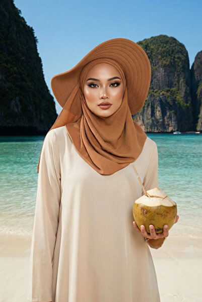 Aisha's Design Practical Shawl Turban with Detachable Bow on the Back, Ss-2A,...