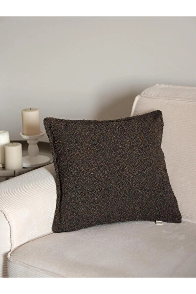 needle home textile .decoration Κάλυμμα μαξιλαριού Teddy Acı Kahve (45x45)