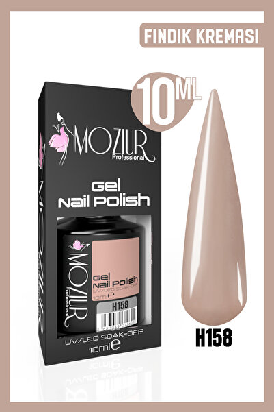 MOZIUR Kalıcı Oje Uv Led H158 (KAHVE SERİSİ) 10ml