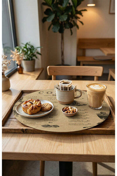 AkalBatu No18 Round Food Serving and Presentation Paper of 36