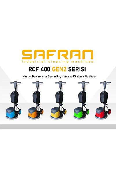 Safran Manuel Halı Yıkama, Zemin Fırçalama Ve Cilalama Makinası Rcf 400