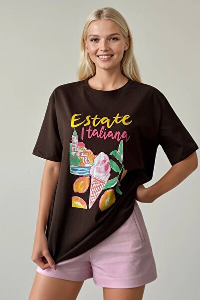 Cistern İstanbul Women's Printed Design Tshirt