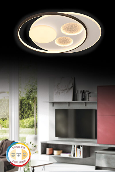 ESSLİGHT Oscar 50 Cm 3 Renk Işık Özellikli Led'li Modern Salon Mutfak Yatak O...