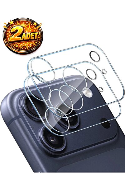 aheaks iPhone 17 Pro Max 2 Adet Kamera Ekran Koruyucu Nano Cam 9H Sertlik Çiz...