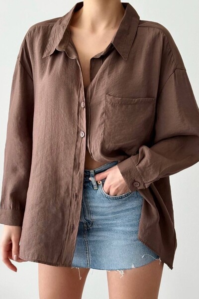 Cistern İstanbul Women's Pocket Detailed Shirt