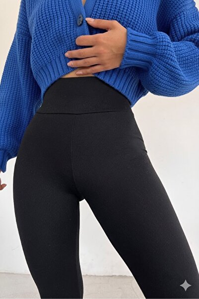 CRNSSWİMWEAR Black High Waist Shaping Corset Women's Leggings That Don'T Show...