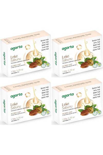 Agarta Handmade Natural Soap 150Gr Stain (Set of 4)