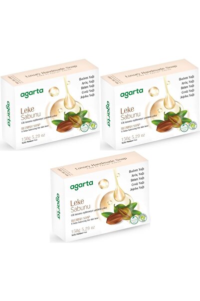 Agarta Handmade Natural Soap 150Gr Stain (Set of 3)