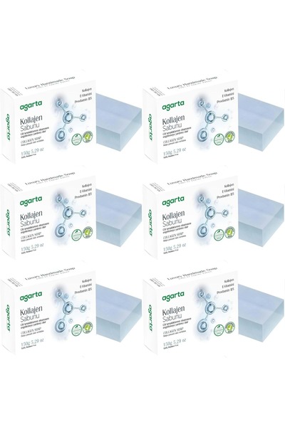 Agarta Handmade Natural Soap 150Gr Collagen (Set of 6)