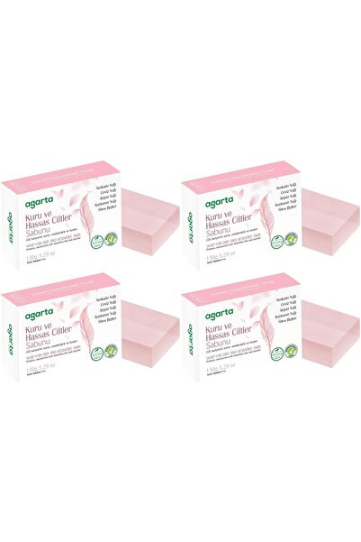 Agarta Handmade Natural Soap 150Gr Dry and Sensitive Skin (Set of 4)