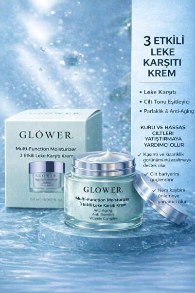 GLOWER SKİN CARE E.gzama,s.def Karşıtı Leke Önleyici Bakım Kremi 50ml Cam Kav...