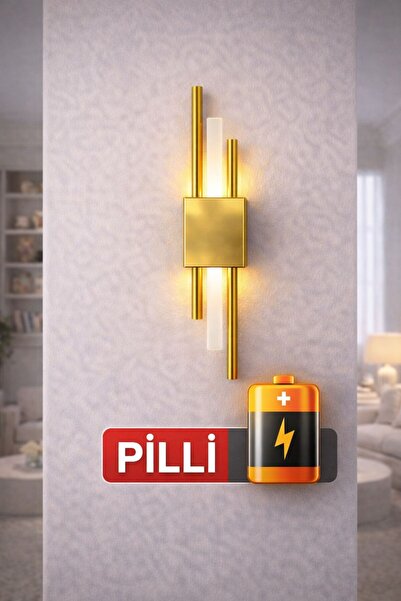 lüx aydınlatma KİRPİ GOLD PİLLİ APLİK TEK ADET