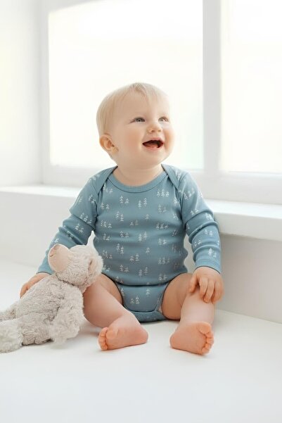 Mother Love Uzun Kollu Bebek Body %100 Pamuk