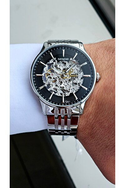 Raymond SKELETON LİMİTED EDİTİON ERKEK KOL SAATİ - İSKELET OTOMATİK - PASLANM...