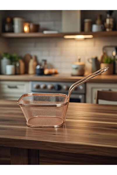 Decorland PATATES KIZARTMASI SUNUM SEPETİ BAKIR