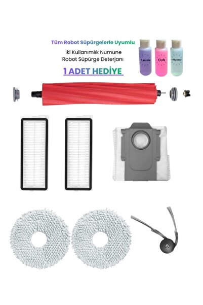 ROPALDE Perie principală compatibilă cu aspiratorul robot Roborock QRevo L, f...